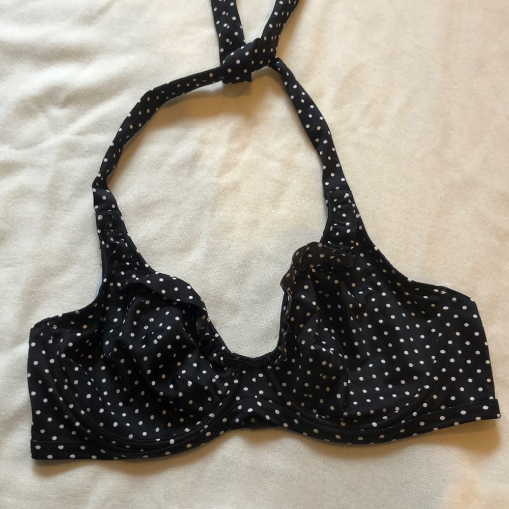 FREYA Polka Dot Ruffle Bikini Top